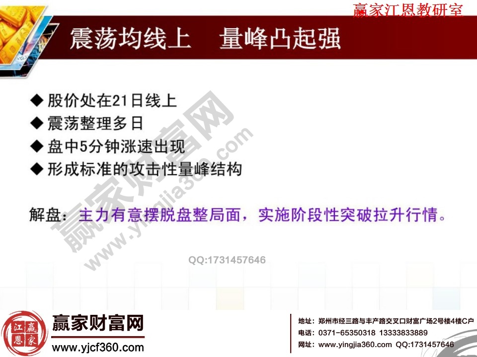 震蕩均線上，量峰凸起強(qiáng)